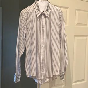 7 diamonds barely worn dress shirt